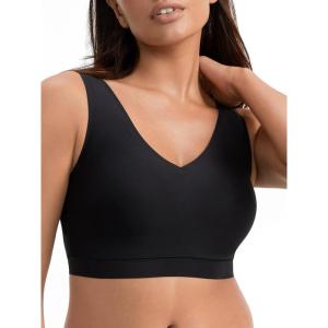 image:imageChantelle Womens Softstretch Padded VNeck BraletteBlack 2 Pack
