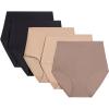 image:imageChantelle womens Softstretch Seamless High Waist Full BriefBlack  Nude  Hazelnut