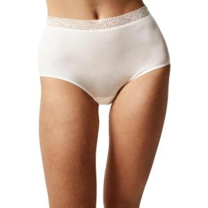 image:imageChantelle Womens Chantelle Soft Stretch High Waist Brief With LaceIvory