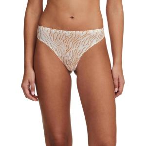image:imageChantelle Womens Soft Stretch One Size Retro ThongDesert Sand Print