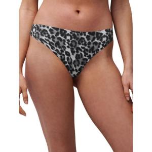 image:imageChantelle Womens Soft Stretch One Size Retro ThongGrey Leopard