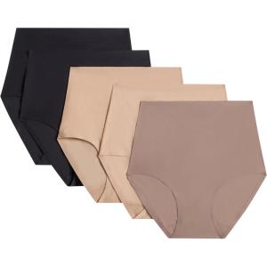 image:imageChantelle womens Softstretch Seamless High Waist Full BriefBlack  Nude  Hazelnut