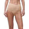 image:imageChantelle Womens Soft Stretch One Size Seamless High Waist Brief5pack Black  Ultra Nude  Hazelnut